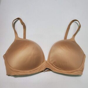 Victoria Secret Women Bra34DD Brown Wireless Smooth Convertible Adjustable